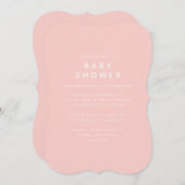 ベビーの冷たい外の赤ちゃんシャワー招待 セーブザデート (正面/裏面)