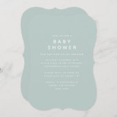 ベビーの冷たい外の赤ちゃんシャワー招待 セーブザデート (正面/裏面)