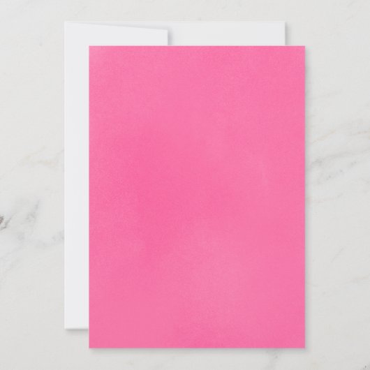 ベビーの冷たい外ピンクの冬の赤ちゃんシャワー 招待状 (裏面)