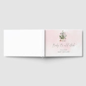 ベビーの冷たい外ピンクの赤ちゃんシャワー ゲストブック (全面)