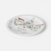 ベビーの冷たい屋外ベビーシャワー ペーパープレート (アングル)