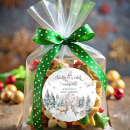 ベビーの冷たい森の外 ラウンドシール