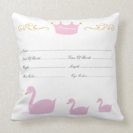 ベビーの出生証明書の枕 クッション