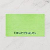 ベビーの列車の名刺 名刺 (裏面)