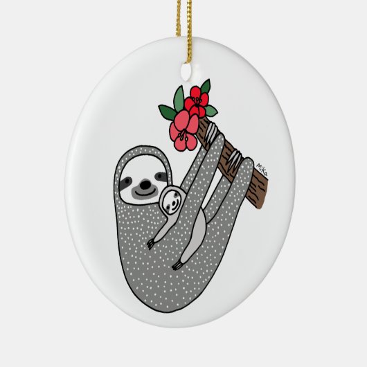 ベビーの初めてのクリスマスのオーナメントのカスタムなオーナメント セラミックオーナメント (右)