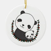 ベビーの初めてのクリスマスのオーナメントのカスタムなオーナメント セラミックオーナメント (正面)