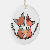 ベビーの初めてのクリスマスのオーナメントのカスタムなベビーのギフト セラミックオーナメント (右)