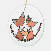 ベビーの初めてのクリスマスのオーナメントのカスタムなベビーのギフト セラミックオーナメント (左)