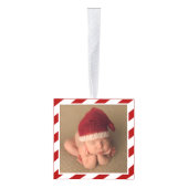 ベビーの初めてのクリスマスのオーナメント|の一突きあなたの色 キューブオーナメント (右)