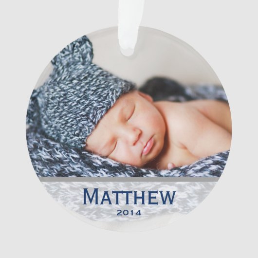 ベビーの初めてのクリスマスのオーナメント オーナメント (正面)