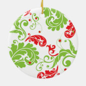 ベビーの初めてのクリスマスのオーナメント セラミックオーナメント (裏面)