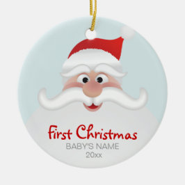 ベビーの初めてのクリスマスのオーナメント セラミックオーナメント