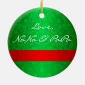 ベビーの初めてのクリスマスのオーナメント セラミックオーナメント (裏面)