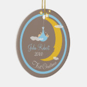 ベビーの初めてのクリスマスのオーナメント セラミックオーナメント (右)