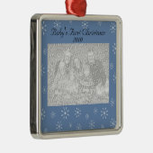ベビーの初めてのクリスマスのオーナメント メタルオーナメント (右)