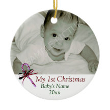 ベビーの初めてのクリスマスのキャンディ・ケーンのオーナメント