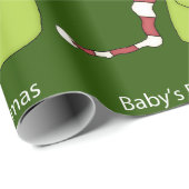 ベビーの初めてのクリスマスのクリスマスのギフト用包装紙 ラッピングペーパー (ロールコーナー)