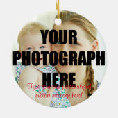 ベビーの初めてのクリスマスのパーソナライズなオーナメント セラミックオーナメント (裏面)