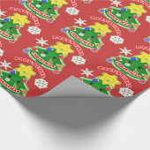 ベビーの初めてのクリスマスの光沢のある包装紙 ラッピングペーパー (角)