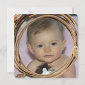 ベビーの初めてのクリスマスの誕生発表 (裏面)