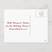 ベビーの初めてのクリスマスはがき（写真あり） シーズンポストカード (裏面)