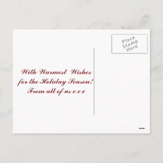 ベビーの初めてのクリスマスはがき（写真あり） シーズンポストカード (裏面)