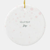 ベビーの初めてのクリスマスウォーターカラードラゴンガール セラミックオーナメント (裏面)