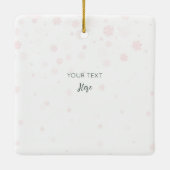 ベビーの初めてのクリスマスウォーターカラードラゴンスクエア セラミックオーナメント (裏面)