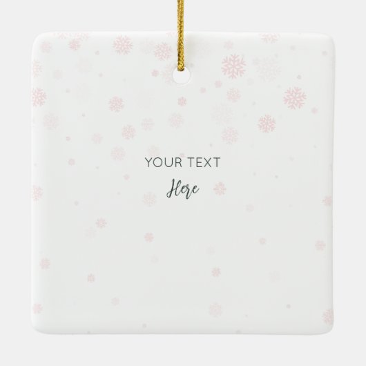 ベビーの初めてのクリスマスウォーターカラードラゴンスクエア セラミックオーナメント (裏面)