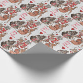 ベビーの初めてのクリスマスウッドランドアニマルズディアバニー ラッピングペーパー (角)