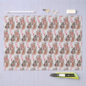 ベビーの初めてのクリスマスウッドランドアニマルズディアバニー 薄葉紙 (クラフト)