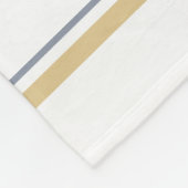 ベビーの初めてのクリスマスエンジェル金ゴールドホワイトクリスマス フリースブランケット (角)