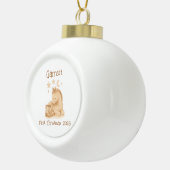 ベビーの初めてのクリスマスカウボーイブーツ&フォール セラミックボールオーナメント (右)