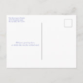 ベビーの初めてのクリスマスカスタム写真はがき シーズンポストカード (裏面)