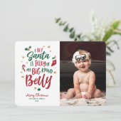 ベビーの初めてのクリスマスカードかわいいおもしろいフォトカード シーズンカード (スタンド正面)