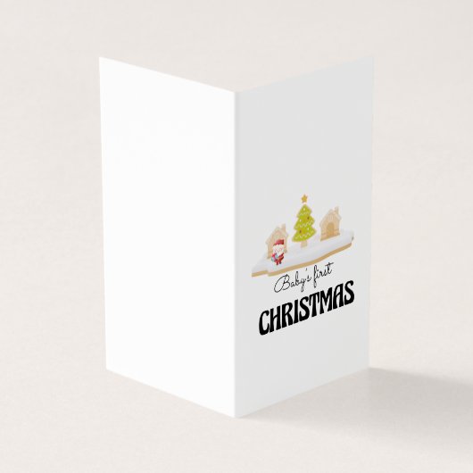 ベビーの初めてのクリスマスカード (外部)