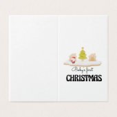 ベビーの初めてのクリスマスカード (外部フラット)