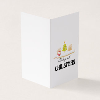 ベビーの初めてのクリスマスカード