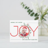 ベビーの初めてのクリスマスカード(うれしそうなデザイン) シーズンカード (スタンド正面)