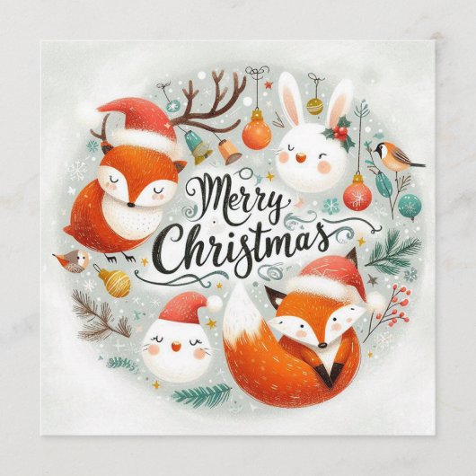 ベビーの初めてのクリスマスカード プログラム (正面)