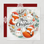 ベビーの初めてのクリスマスカード プログラム (正面/裏面)