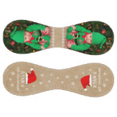 ベビーの初めてのクリスマスサンタ・ハット・スノーフレーク写真 ソフトボール (パネル)