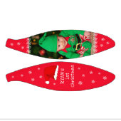 ベビーの初めてのクリスマスサンタ・ハット・スノーフレーク写真 ミニバスケットボール (パネル)