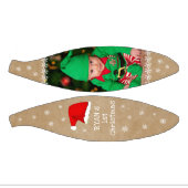 ベビーの初めてのクリスマスサンタ・ハット・スノーフレーク写真 ミニバスケットボール (パネル)