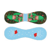 ベビーの初めてのクリスマスサンタ・ハット・スノーフレーク写真 野球ボール (パネル)