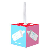 ベビーの初めてのクリスマスサンダー_コーブ キューブオーナメント (裏面アングル)