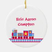 ベビーの初めてのクリスマスチョオチョオトレインオーナメント セラミックオーナメント (裏面)