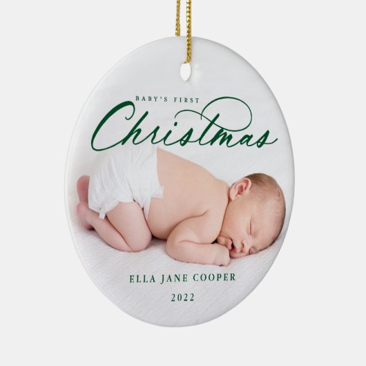 ベビーの初めてのクリスマスツリーオーナメント セラミックオーナメント (右)