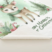 ベビーの初めてのクリスマストナディアグリーン シェルパブランケット (3/4)