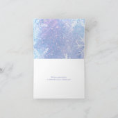 ベビーの初めてのクリスマスパーソナライズされたファミリーカード シーズンカード (内部)